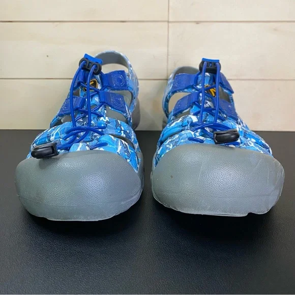 Keen Newport Foamies Waterproof Sandals Kid's Youth Size 4 Shoes Blue Grey - Picture 5 of 11